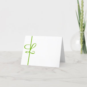 Carte De Remerciements "L" monogramme.AJOUTEZ VOTRE PREMIÈRE PERSONNALISA