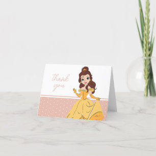 Carte De Remerciements La belle de Disney   Anniversaire de la fille Polk