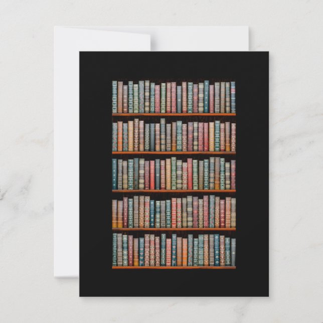 Carte De Remerciements La bibliothèque (Devant)