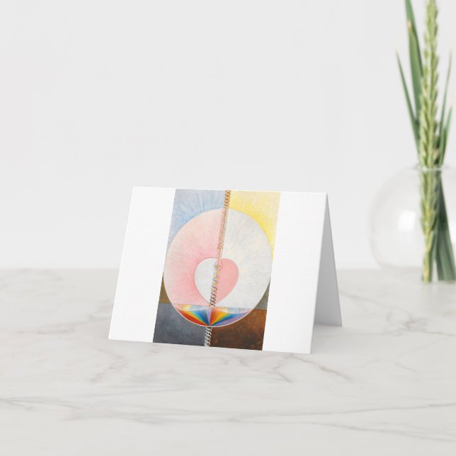 Carte De Remerciements La colombe par Hilma af Klint (Devant)