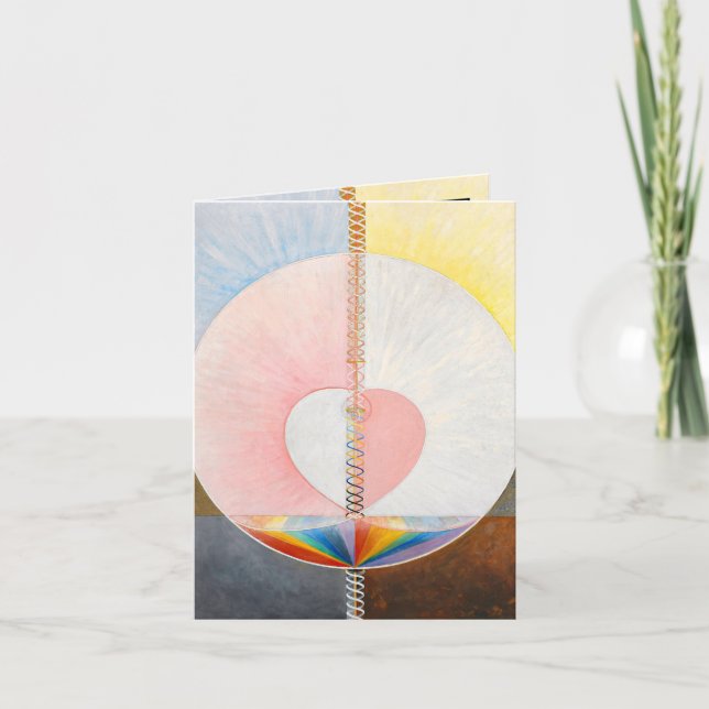 Carte De Remerciements La colombe par Hilma af Klint (Devant)