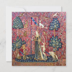 Carte De Remerciements La Dame et la licorne, Touch