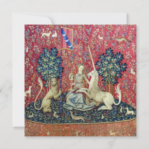 Carte De Remerciements La Dame et la licorne, Vue