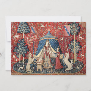 Carte De Remerciements La Dame et l'Unicorne, À mon seul désir