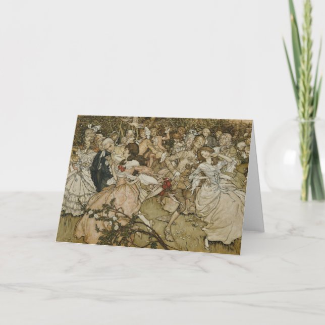 Carte De Remerciements La Danse dans l'allée de Cupid (Devant)