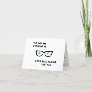 Carte De Remerciements La façon dont ma vue est