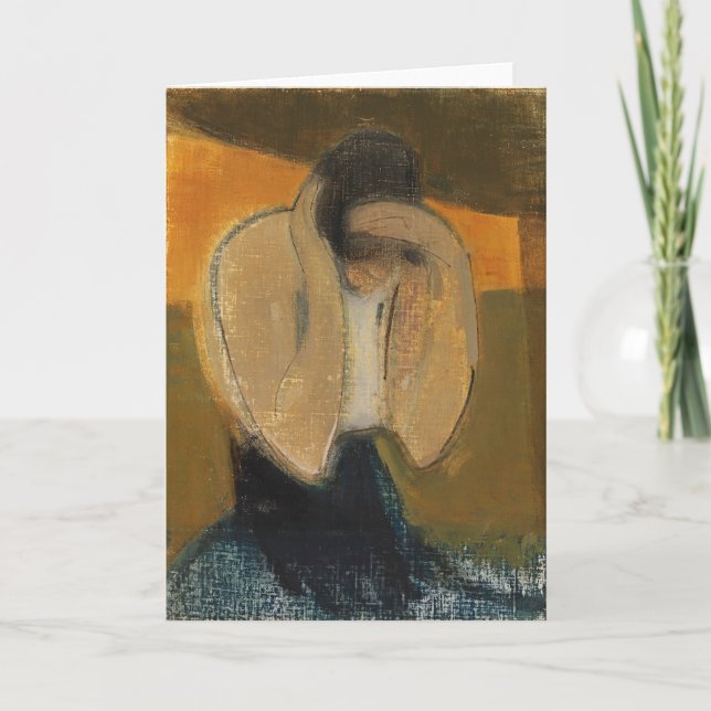 Carte De Remerciements La femme Gipsy, Helene Schjerfbeck (Devant)
