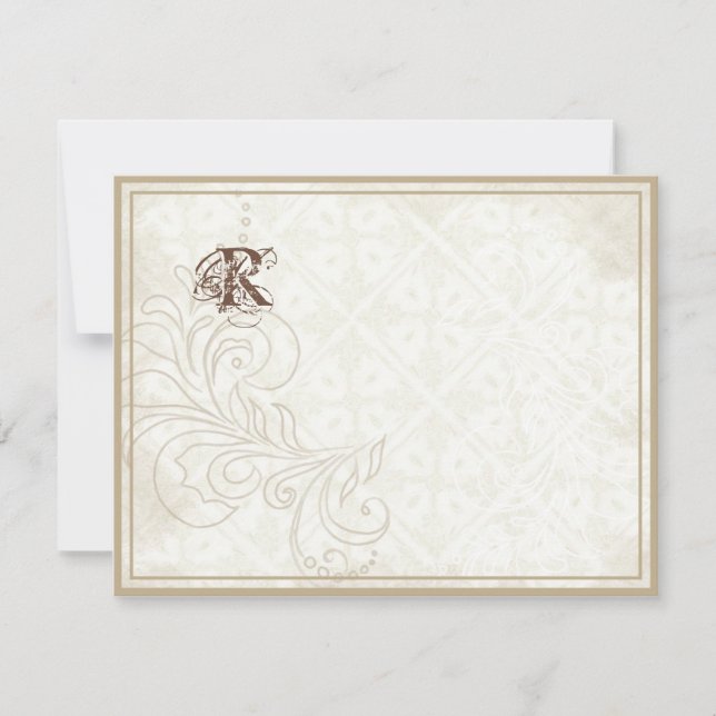 Carte De Remerciements La marguerite, pensée, s'est levée papillon de n - (Devant)