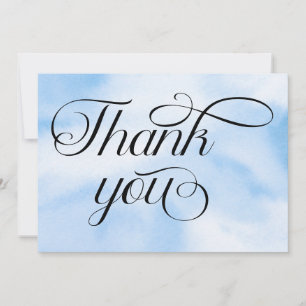 Carte De Remerciements La mariée est au septième ciel : Shower de mariage