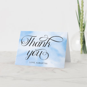 Carte De Remerciements La Mariée Est Sur Cloud Neuf Fête des mariées