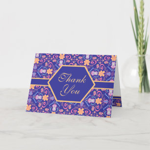 Carte De Remerciements La Note de Floral Thank