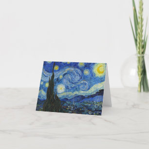 Carte De Remerciements La nuit étoilée par Vincent van Gogh