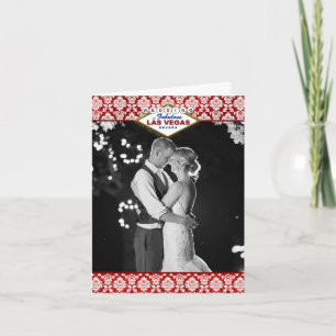Carte De Remerciements La Parties scintillant Damask Las Vegas Mariage Co
