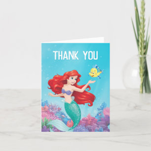 Carte De Remerciements La Petite Sirène   Baby shower d'été