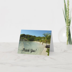 Carte De Remerciements La plage d'Antiguan