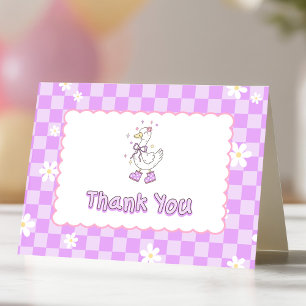 Carte De Remerciements La première année de la petite fille One Silly Goo