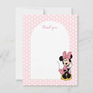 Carte De Remerciements La souris Minnie de Disney Anniversaire de la fi