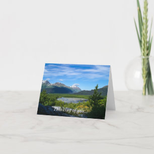 Carte De Remerciements La vallée du glacier de la sortie de l'Alaska