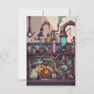 Carte De Remerciements Laboratoire de vapeur