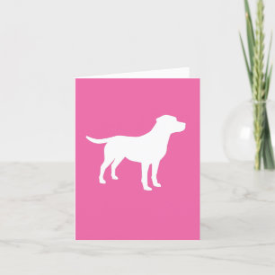 Carte De Remerciements Labrador Chien Baby shower Girl Lab Rose