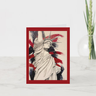Carte De Remerciements « Lady Liberty »