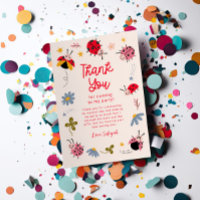 Ladybug Floral fête d'anniversaire