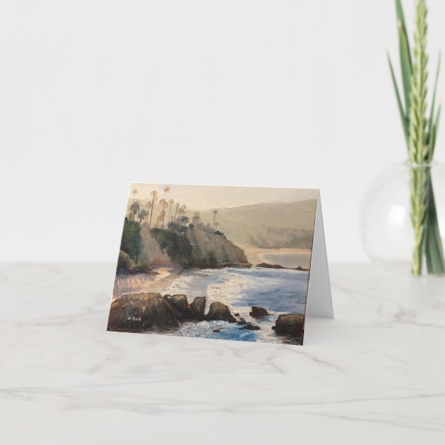 Carte De Remerciements Laguna Beach Matin (Devant)