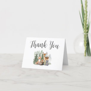 Carte De Remerciements Laisser l'aventure commencer le Baby shower