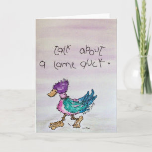 Carte De Remerciements Lame Duck