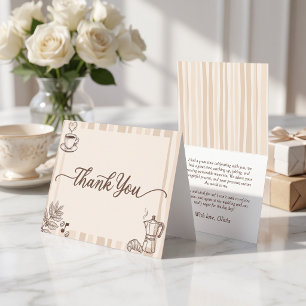 Carte De Remerciements L'amour est en train de faire du café Pot Moka Ent