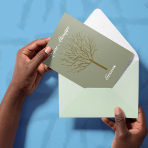 Carte De Remerciements L'amour grandit toujours Chaleureux-Encouragement