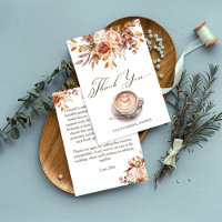 L'amour prépare un café shower de mariage d'automn