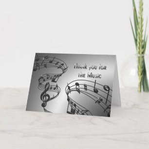 Carte De Remerciements lana - Notes musicales