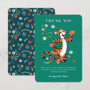 Carte De Remerciements L'anniversaire fantaisiste de Tigger de Disney
