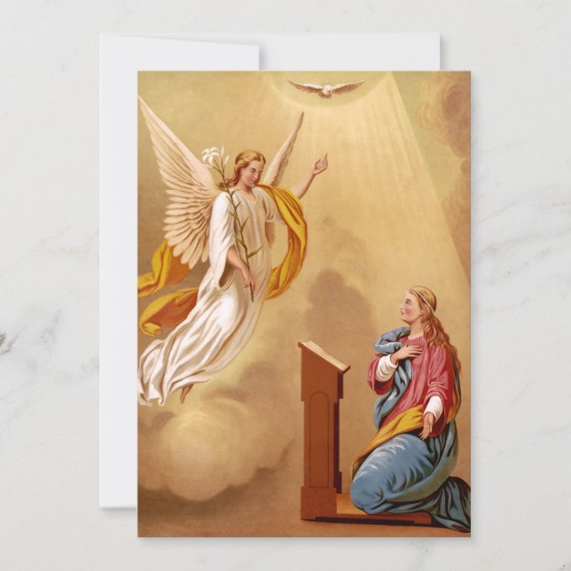 Carte De Remerciements L'annonce de la Vierge Marie (Devant)
