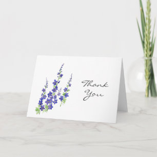 Carte De Remerciements Larkspur