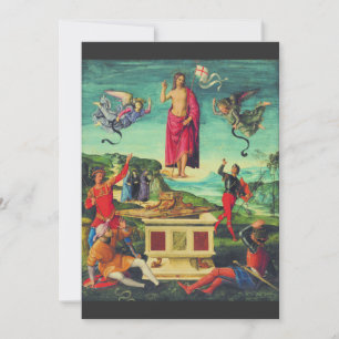 Carte De Remerciements L'art de Raphaël Résurrection de Jésus-Christ