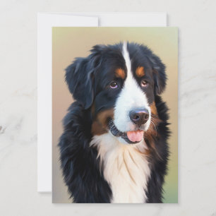 Carte De Remerciements l'art des chiens de montagne bernais