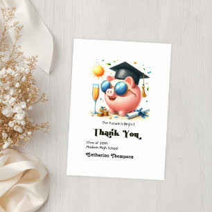 Carte De Remerciements L'avenir est brillant Finance Diplômé Photo