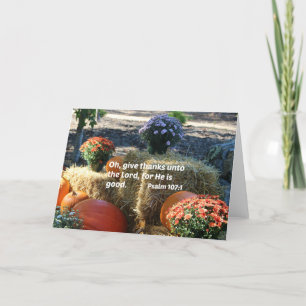 Carte De Remerciements Le 107:1 de psaume oh donnent des mercis au