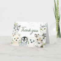 Le Baby shower des animaux de l'Arctique d'hiver
