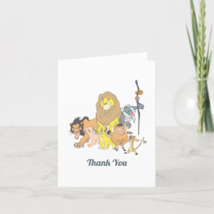 Carte De Remerciements Le Baby shower du roi Lion de Disney