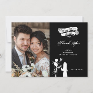 Carte De Remerciements Le cauchemar de Disney avant le Mariage de Noël