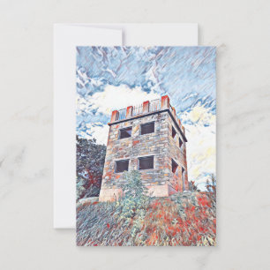 Carte De Remerciements Le château d'Elk Mound