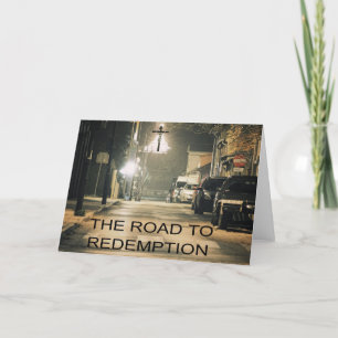 Carte De Remerciements Le chemin vers la rédemption.