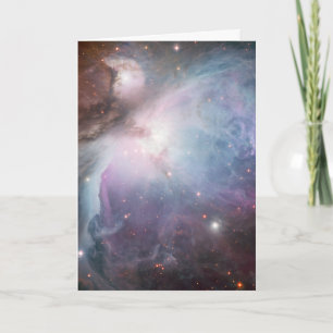 Carte De Remerciements Le ciel beige de brun bleu d'astronomie d'Orion de