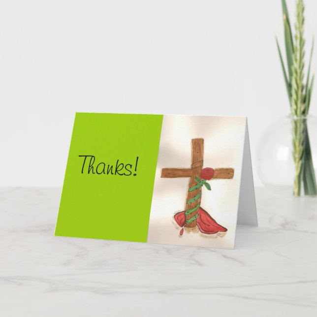 Carte De Remerciements Le croisé… (Devant)