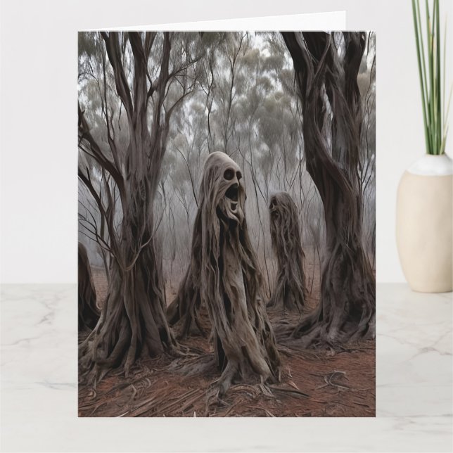 Carte De Remerciements Le fantôme australien Bush (Devant)