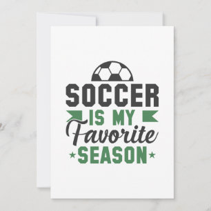 Carte De Remerciements Le Football Est Ma Saison Préférée
