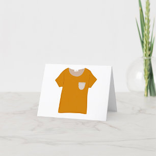 Carte De Remerciements Le haut orange